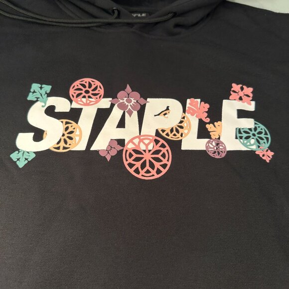 Staple Pigeon Floral Sweatshirt Hoodie Mens Graphic Logo Skateboard Athletic - Picture 4 of 16
